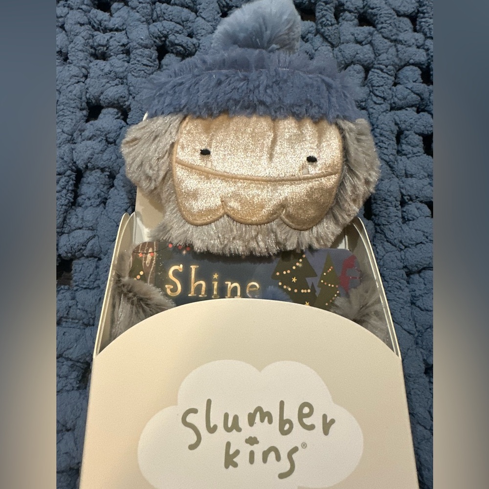 Slumberkins “Shine Bright Collection” Bigfoot snuggler with affirmation card